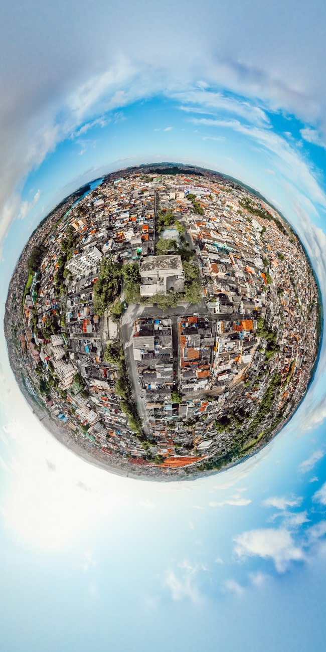 密集的城市建筑图片