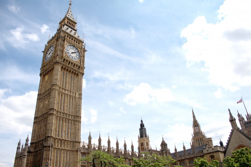 英国伦敦地标大本钟建筑风景图片