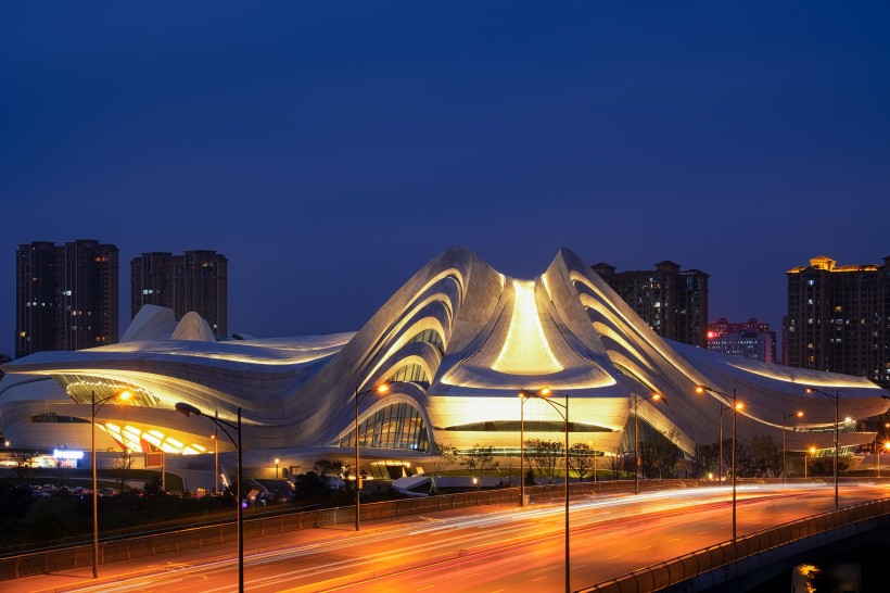 湖南长沙梅溪湖大剧场建筑风景图片