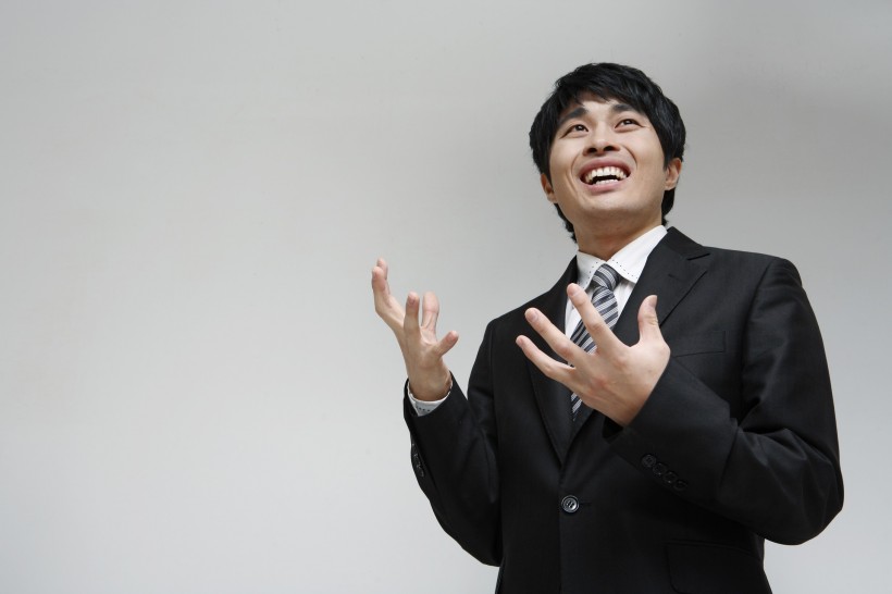 商务男士表情图片
