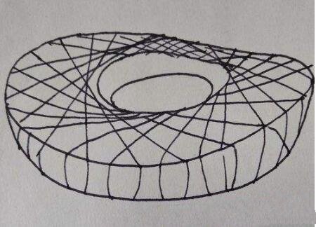 国家体育馆鸟巢怎么画图片