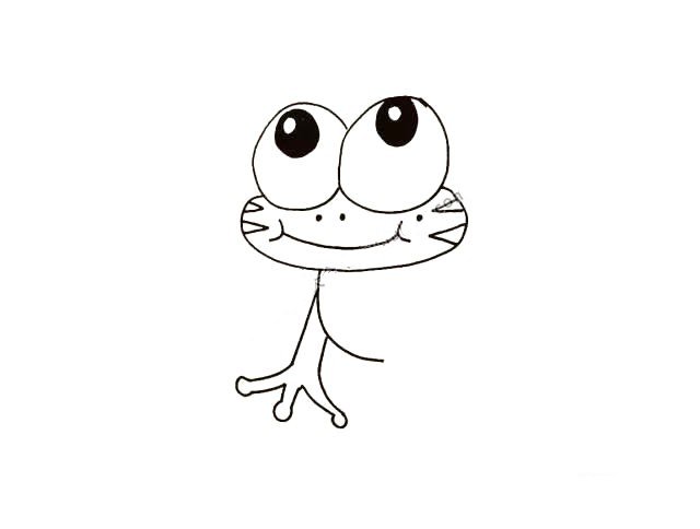 青蛙眼睛简笔画图片