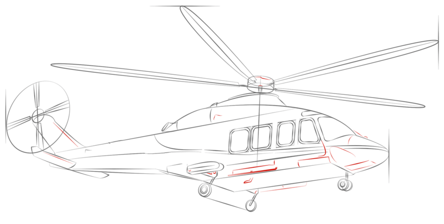 直升机怎么画帅图片