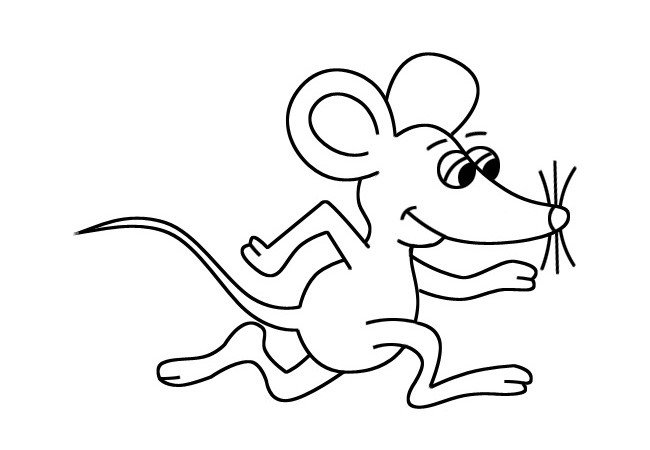 十二生肖老鼠的简笔画
