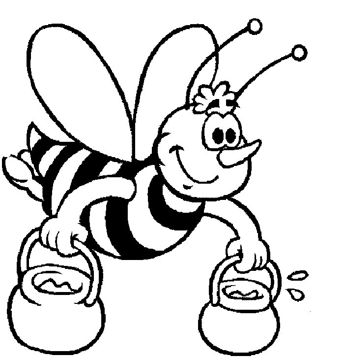 蜜蜂飞简笔画图片