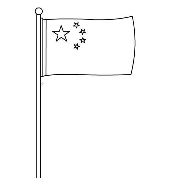 画又漂亮又简单的国旗图片
