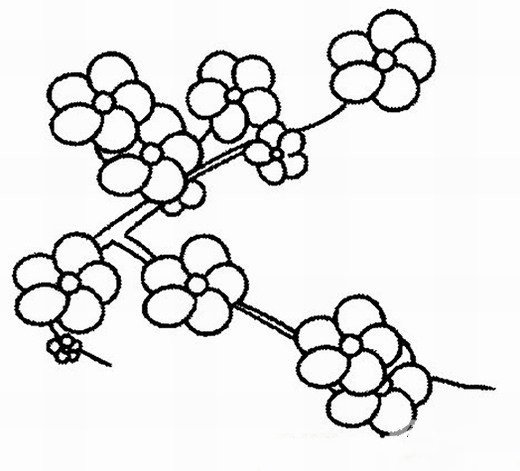 冬天的植物简笔画图片