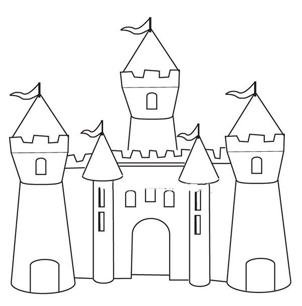 童话城堡图片简笔画图片