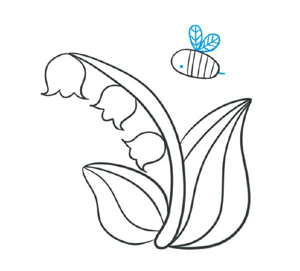 铃兰花的种子简笔画图片