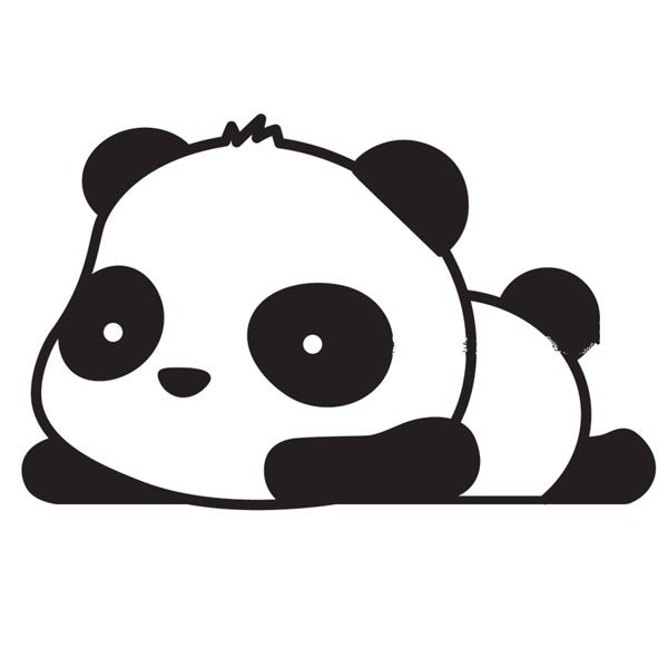 大熊猫简笔画头像图片