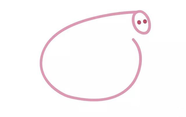 2.画头，就一根线，一次画不好，多画几次就行了，多练习。