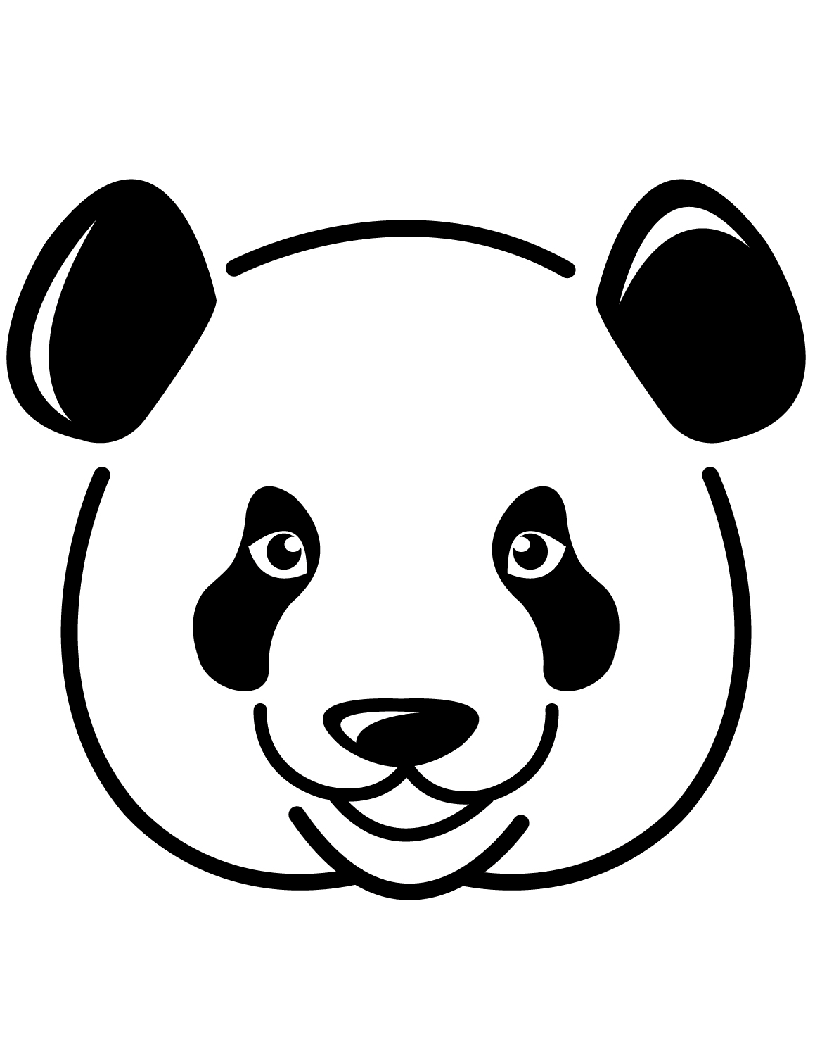 熊猫头怎么画 画法图片
