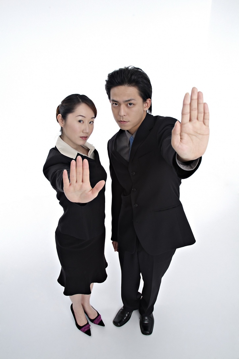 职场夸张表情形态概念图片