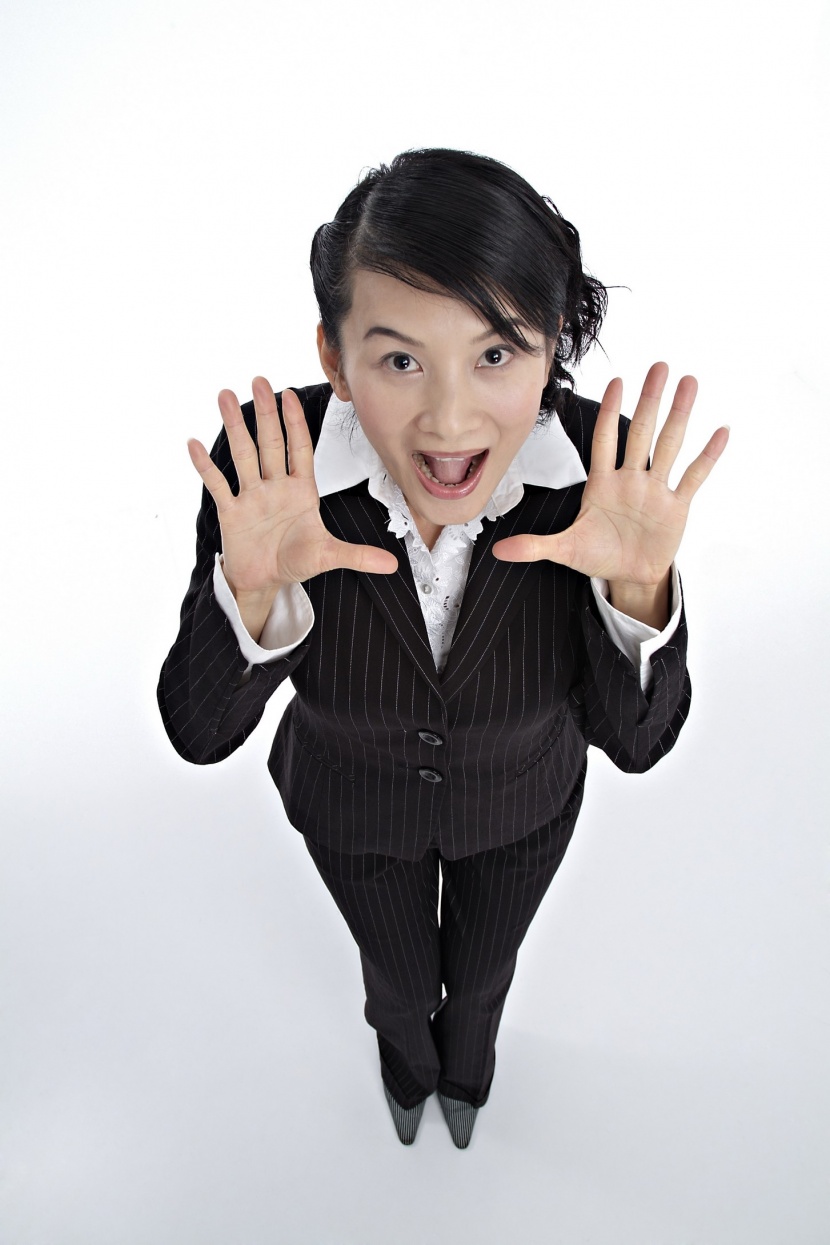 职场夸张表情形态概念图片