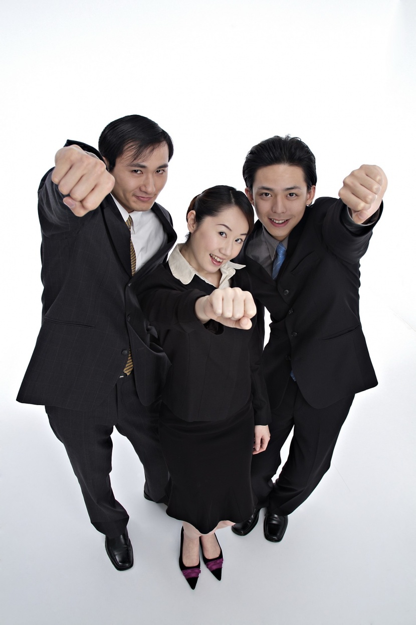 职场夸张表情形态概念图片