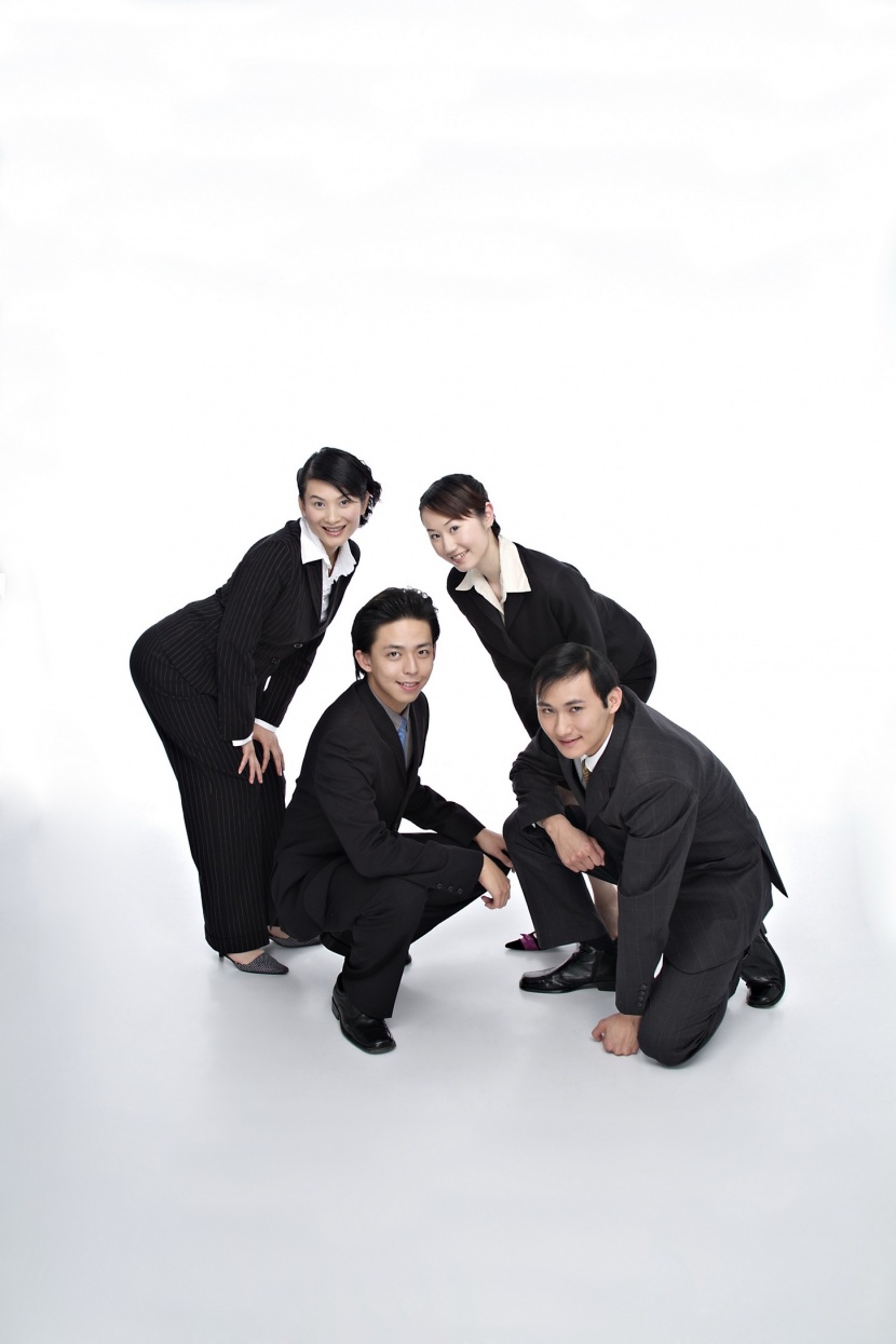 职场夸张表情形态概念图片