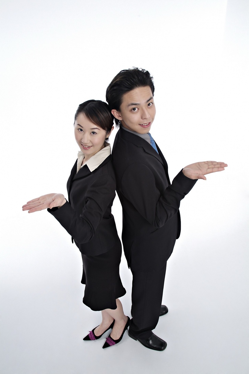 职场夸张表情形态概念图片