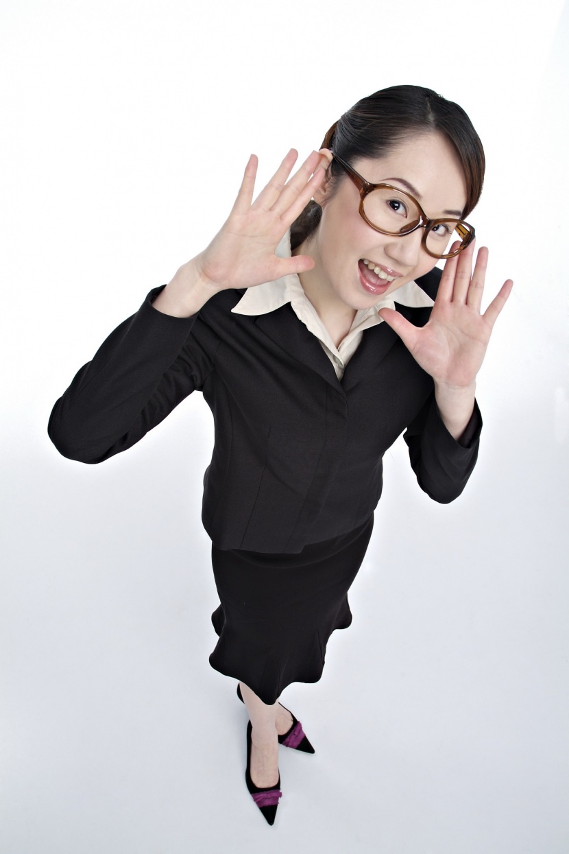 职场夸张表情形态概念图片