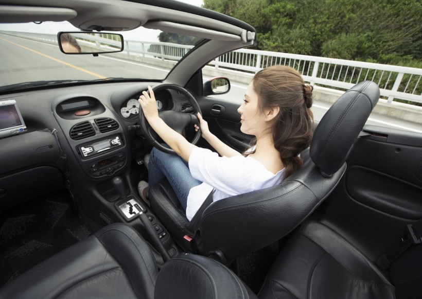 驾车出游的年轻人图片