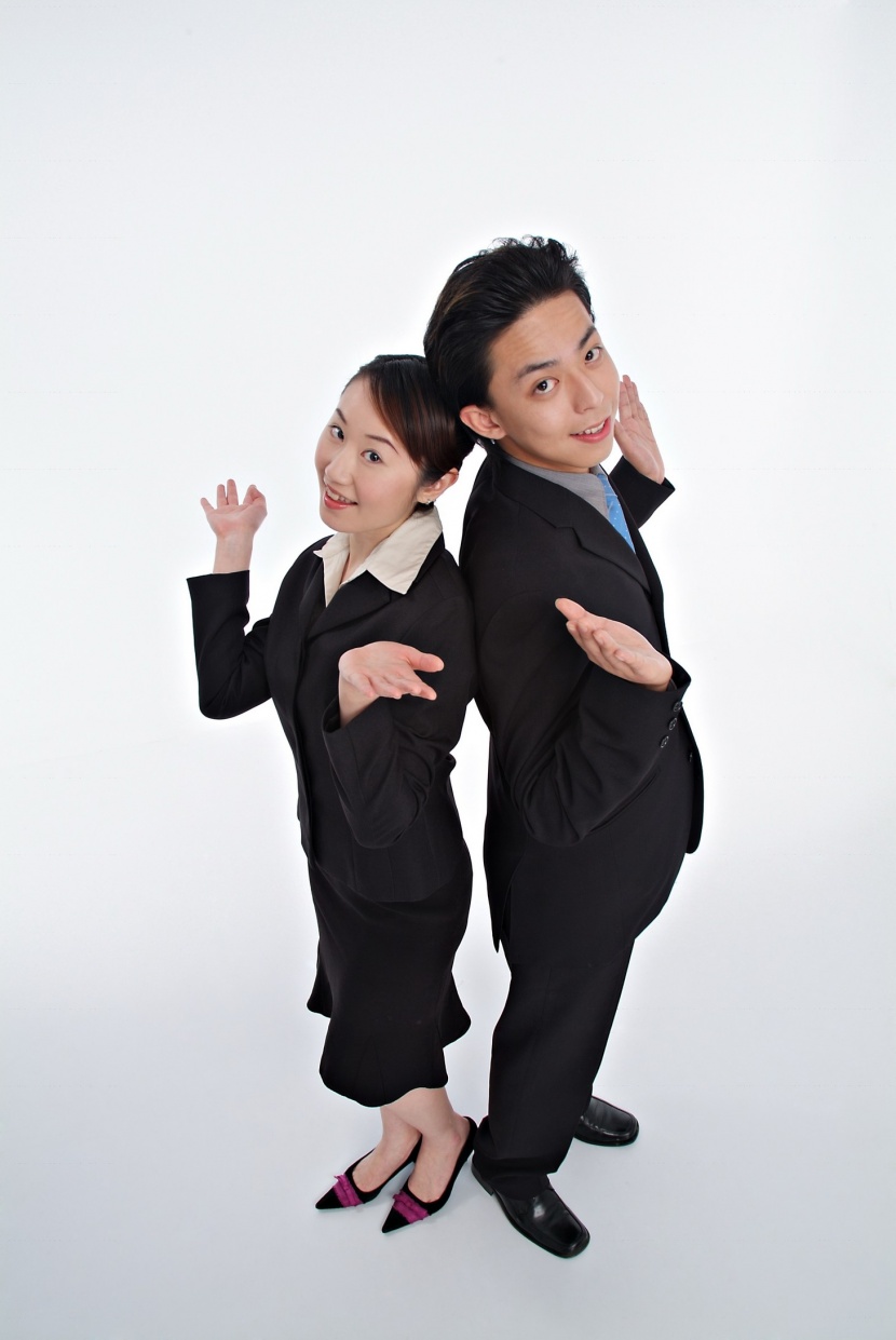 职场夸张表情形态概念图片