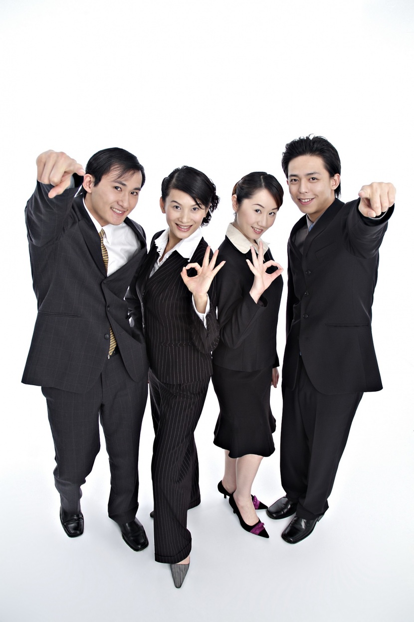 职场夸张表情形态概念图片