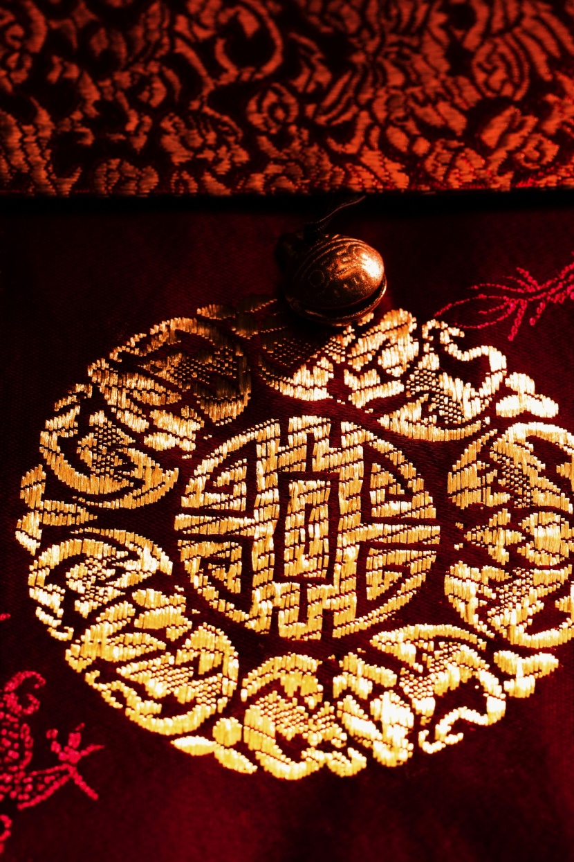 中国传统布纹图片