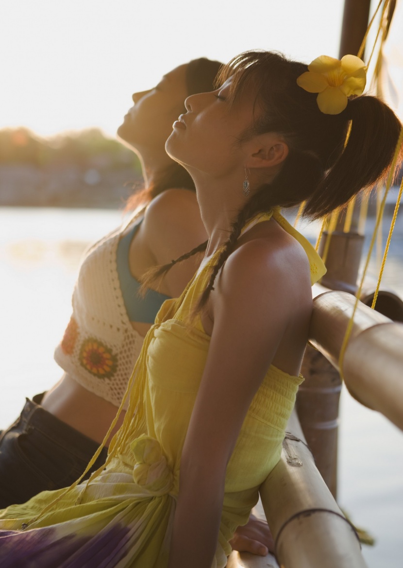 时尚女孩度假图片