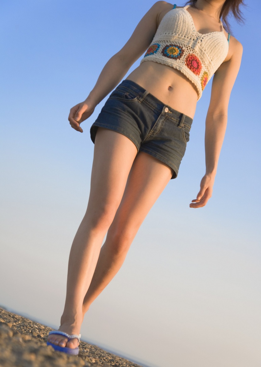 时尚女孩度假图片