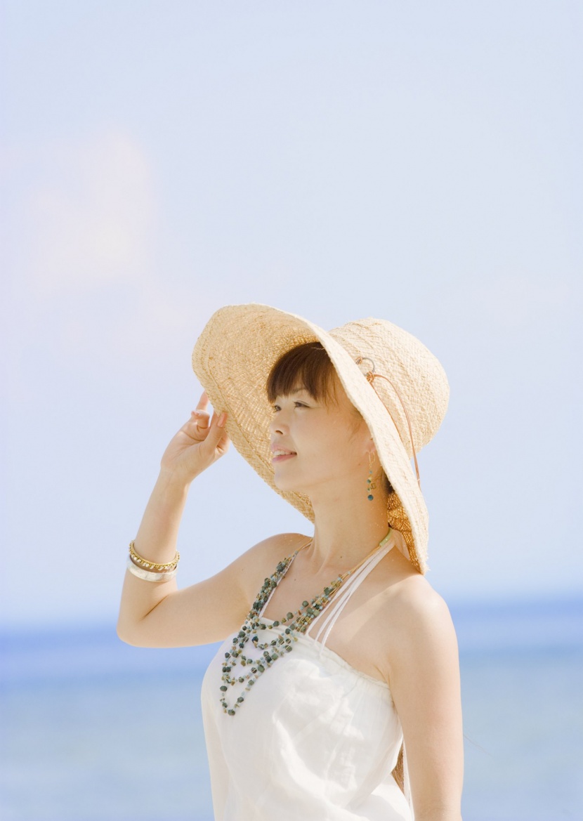 时尚女孩度假图片