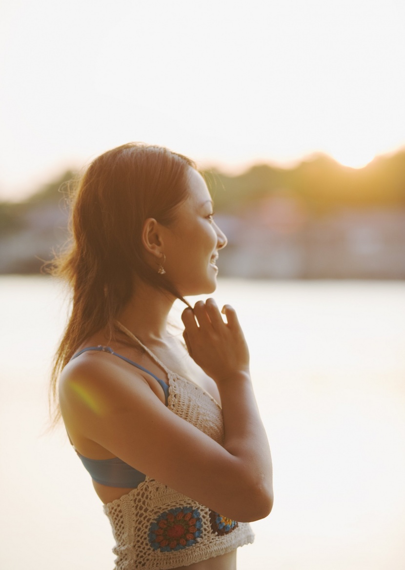 时尚女孩度假图片