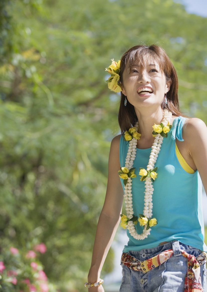 时尚女孩度假图片