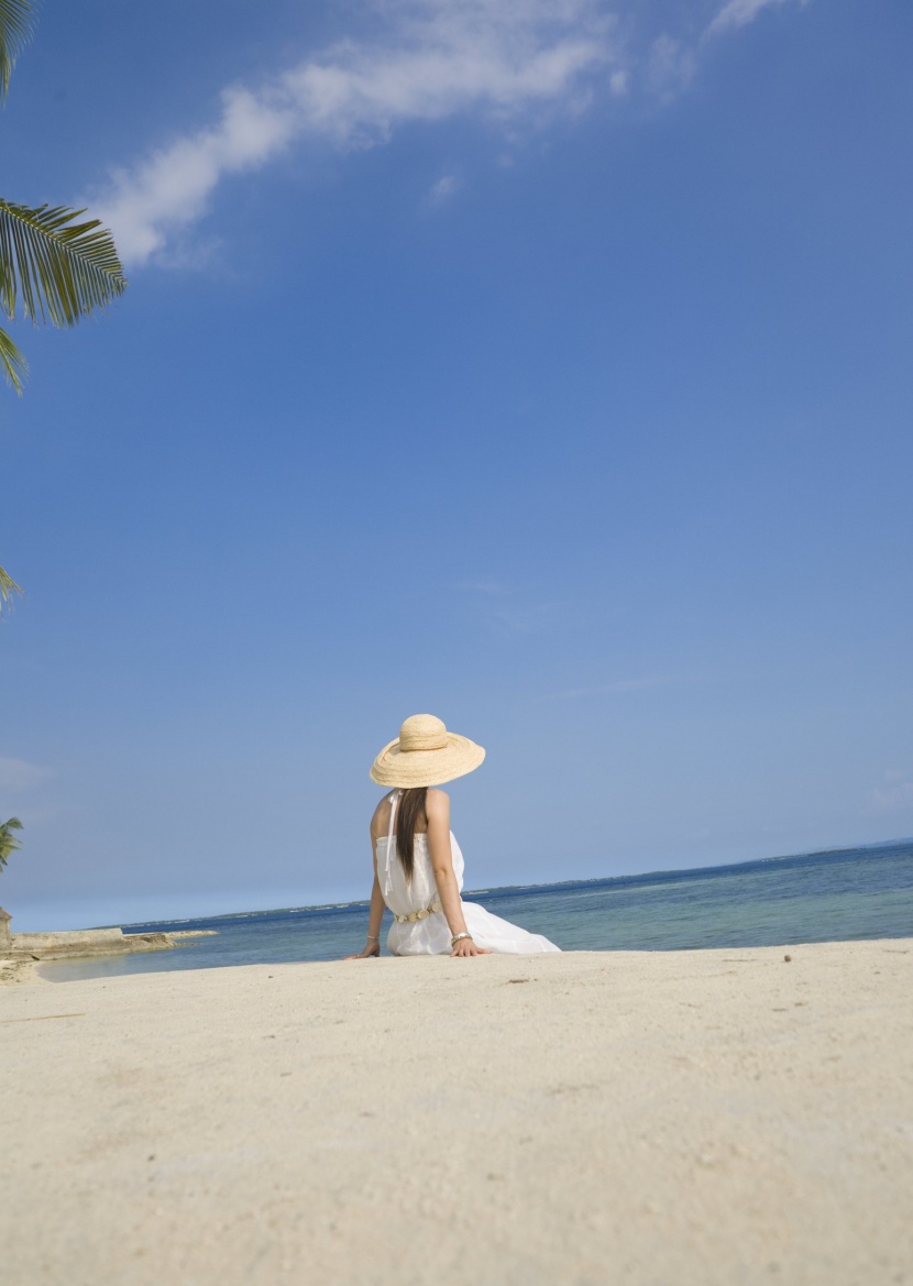 时尚女孩度假图片