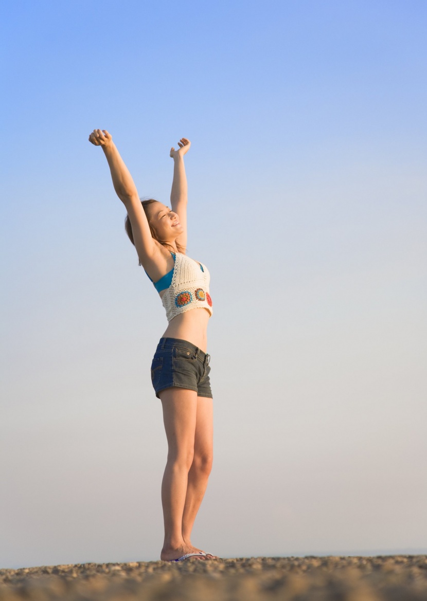 时尚女孩度假图片