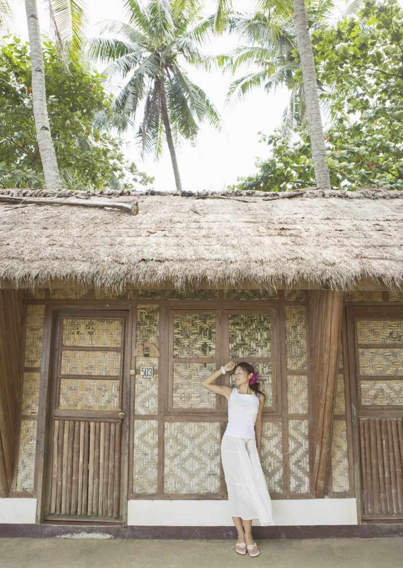 时尚女孩度假图片