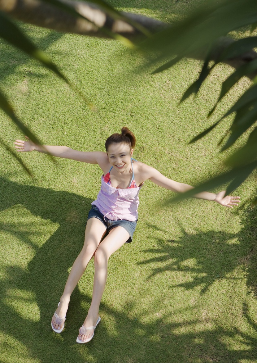 时尚女孩度假图片