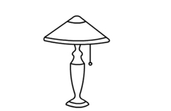 如何画欧式台灯简单又漂亮 欧式台灯简笔画步骤