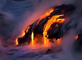 致命的美丽——火山主题摄影图片