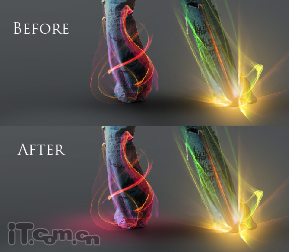 Photoshop打造美女炫彩艺术光影效果