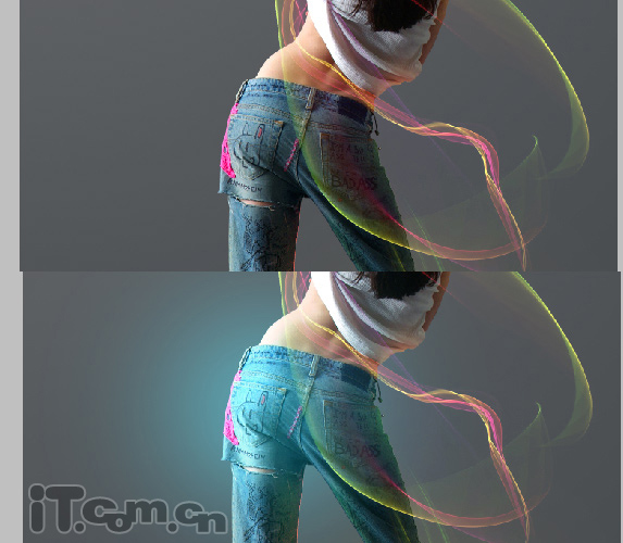 Photoshop打造美女炫彩艺术光影效果