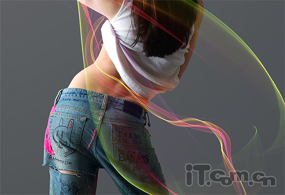 Photoshop打造美女炫彩艺术光影效果