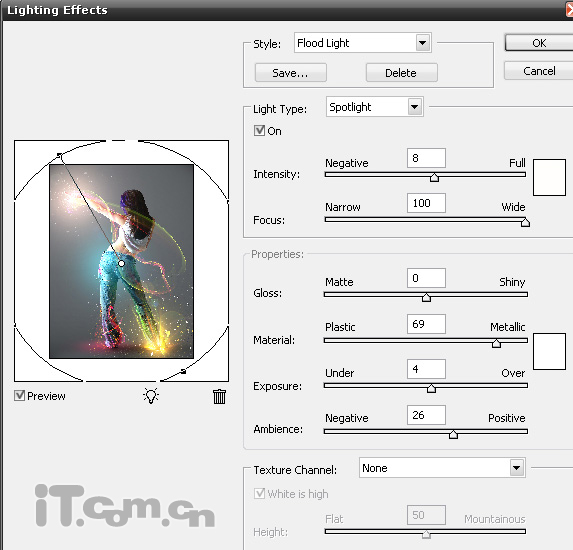 Photoshop打造美女炫彩艺术光影效果