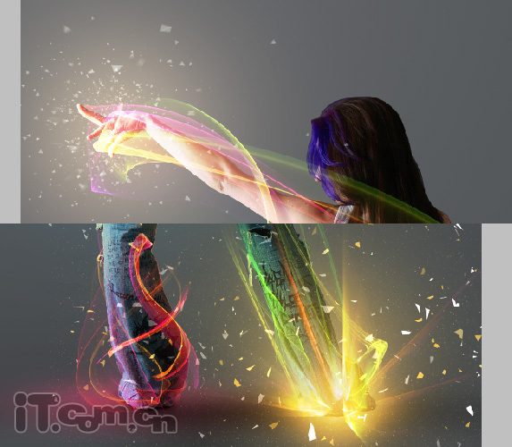 Photoshop打造美女炫彩艺术光影效果