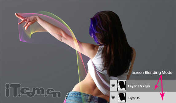 Photoshop打造美女炫彩艺术光影效果