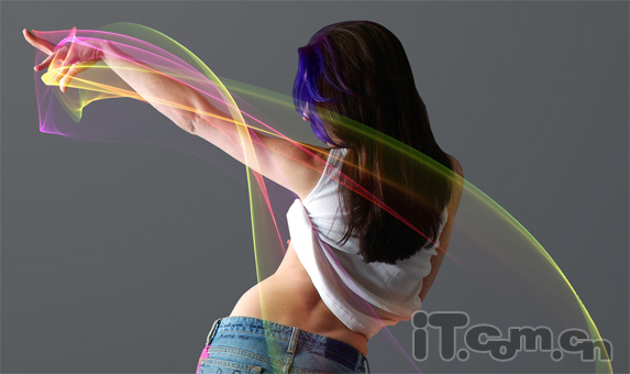 Photoshop打造美女炫彩艺术光影效果