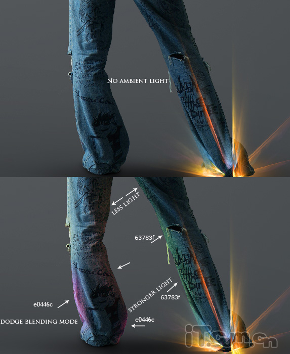 Photoshop打造美女炫彩艺术光影效果