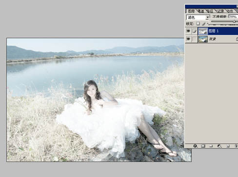 Photoshop打造唯美的婚纱外景照片