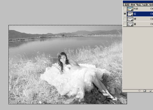 Photoshop打造唯美的婚纱外景照片