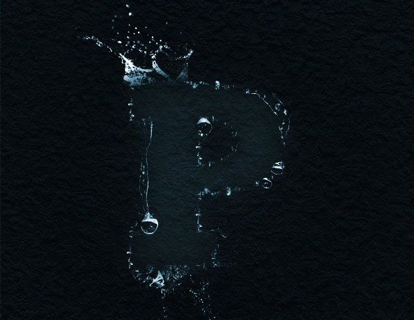 打造溅起的浪花效果文字