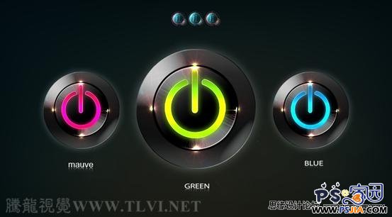 Photoshop教程:制作灰色暗调金属风格按钮特效,PS教程,PS家园网