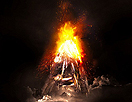 Photoshop合成火山爆发的英文字母A效果